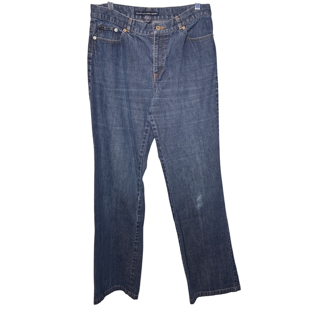 Ralph Lauren Sport Womens Blue Wash‎ Denim Jeans Size 10 Heritage Classic Basics